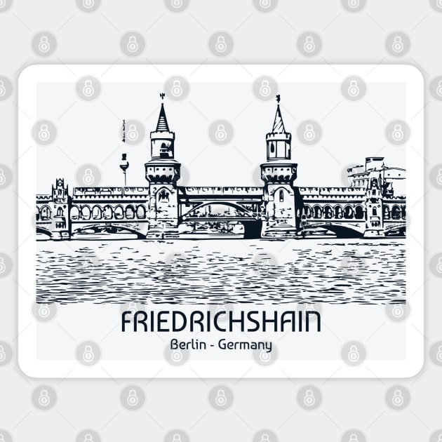 Friedrichshain - Germany Magnet by Lakeric